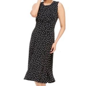 London Times Women’s Sleeveless Polka Dot Dress